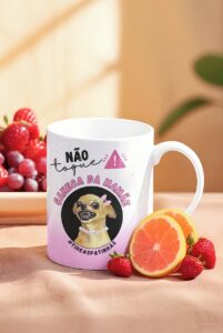 Arte Caneca Não Toque! Caneca da Mamãe - Png