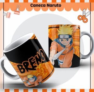 Arte Caneca Naruto