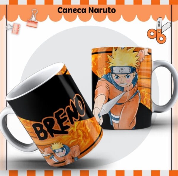 Arte Caneca Naruto