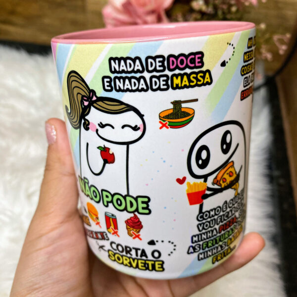 Arte Caneca Nutricionista Dieta É coisa de Louco Flork Png
