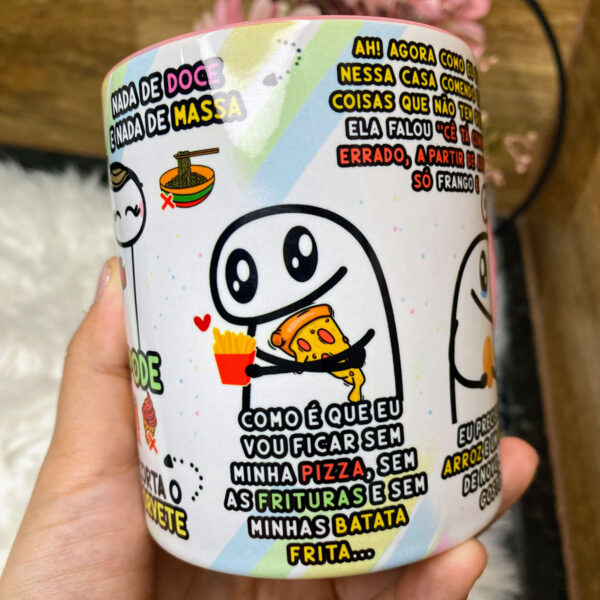 Arte Caneca Nutricionista Dieta É coisa de Louco Flork Png