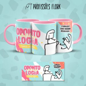 Arte Caneca Odontologia Profissões Flork Arquivo Jpg