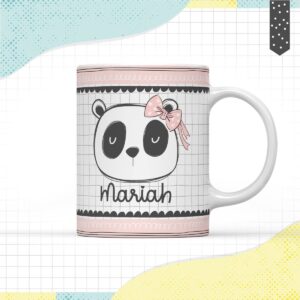 Arte Caneca Panda Menina