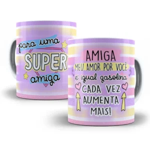 Arte Caneca Para Amiga Especial em Candy Colors