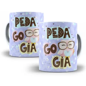 Arte Caneca Pedagogia Com Coruja Fofa Para Professoras