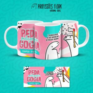 Arte Caneca Pedagogia Profissões Flork em Jpg