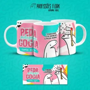 Arte Caneca Pedagogia Profissões Flork em Jpg