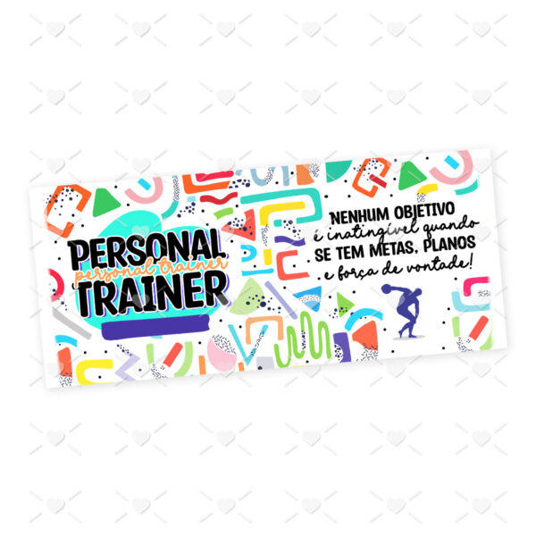 Arte Caneca Personal Trainer Educação Física Profissões Png