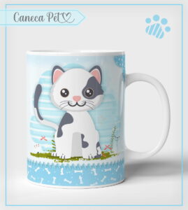 Arte Caneca Pet Gatinho