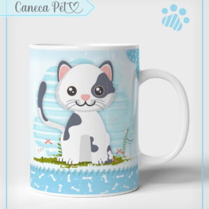 Arte Caneca Pet Gatinho