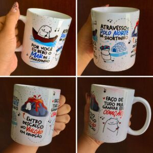 Arte Caneca Por Você Eu Bebo O Mar De Canudinho Atravesso