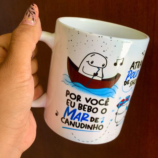 Arte Caneca Por Você Eu Bebo O Mar De Canudinho Atravesso