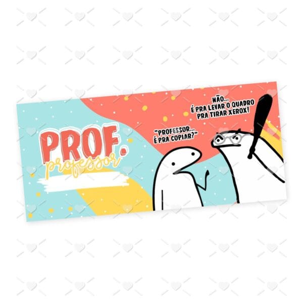 Arte Caneca Professor(a) Profissões Flork em Jpg