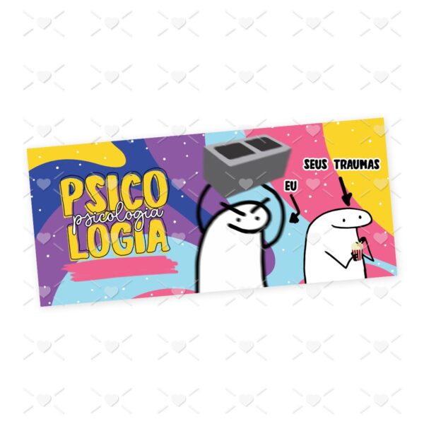 Arte Caneca Psicologia Profissões Flork Arquivo Jpg