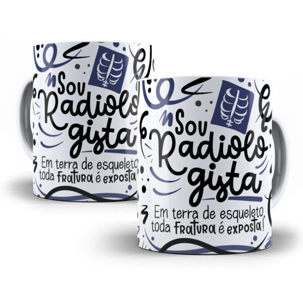 Arte Caneca Radiologista Flork Profissões Sublimação Png