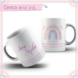 Arte Caneca Rainbow