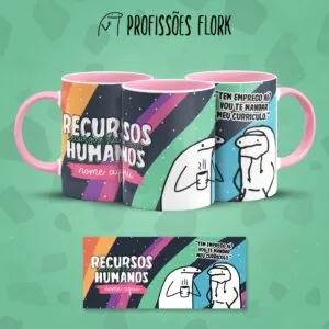 Arte Caneca Recursos Humanos Profissões Flork Arquivo Jpg