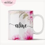 Arte Caneca Rosas