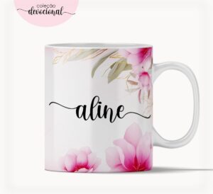 Arte Caneca Rosas
