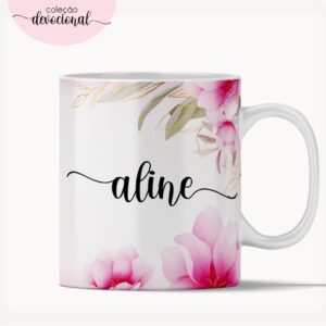Arte Caneca Rosas