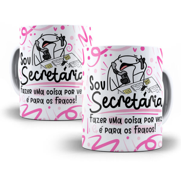 Arte Caneca Secretário(a) Flork Profissões Sublimação Png