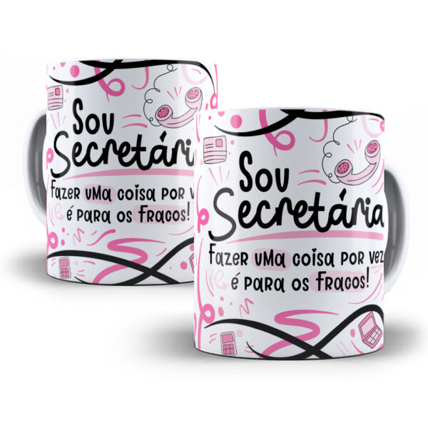 Arte Caneca Secretário(a) Flork Profissões Sublimação Png