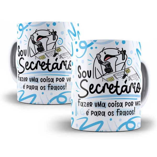 Arte Caneca Secretário(a) Flork Profissões Sublimação Png