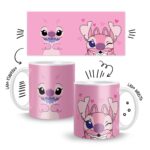 Arte Caneca Stich e Angel Sublimação We Love Stitch 26 Arte Caneca Stich E Angel Sublimacao We Love Stitch 4