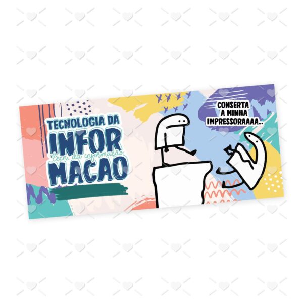 Arte Caneca Tecnologia da Informação T.I. Profissões Flork