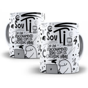 Arte Caneca TI Flork Profissões Sublimação Png