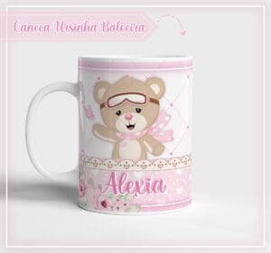 Arte Caneca Ursinha Baloeira