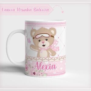 Arte Caneca Ursinha Baloeira