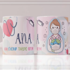 Arte Caneca Vai Ficar Tudo Bem