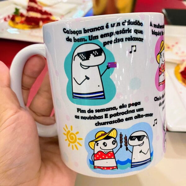 Arte Caneca Velho Da Lancha Flork Sublimação Personalizados