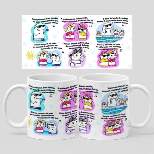 Arte Caneca Velho Da Lancha Flork Sublimação Personalizados