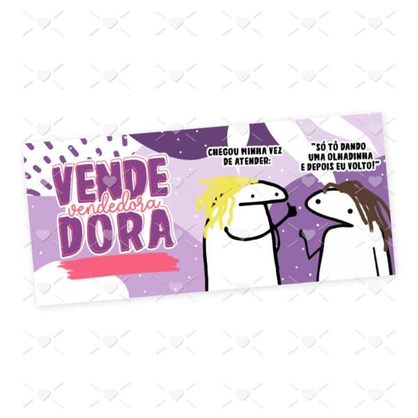 Arte Caneca Vendedor(a) Profissões Flork em Jpg