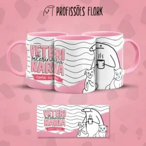Arte Caneca Veterinária Profissões Flork Arquivo Jpg 28 Arte Caneca Veterinária Profissões Flork Arquivo Jpg