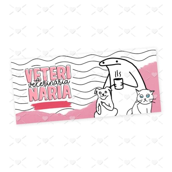 Arte Caneca Veterinária Profissões Flork Arquivo Jpg