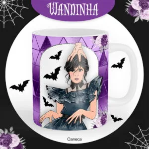 Arte Caneca Wandinha Sublimação 16 Arte Caneca Wandinha Sublimação