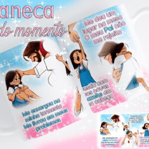 arte canecas lindo momento arquivo digital papelaria personalizada
