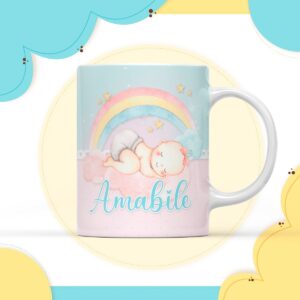 Arte Digital Caneca Arco Iris Menina