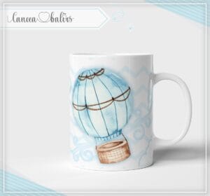Arte Digital Caneca Balões