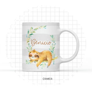 Arte Digital Caneca Bicho Preguiça - Arquivo Digital 6 Arte Digital Caneca Bicho Preguiça - Arquivo Digital