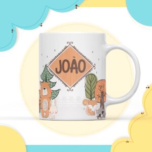 Arte Digital Caneca Bosque Menino