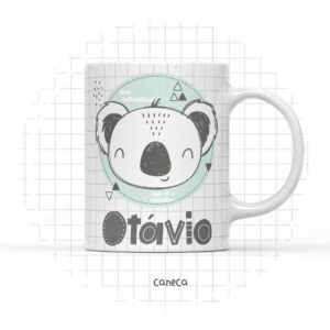 Arte Digital Caneca Coala Escandinavo - Arquivo Digital