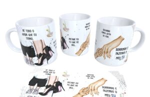 Arte Digital Caneca de Todo Amor Mãe - Png e Corel