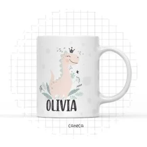 Arte Digital Caneca Dino Menina 15 Arte Digital Caneca Dino Menina