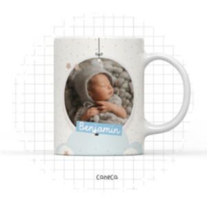 Arte Digital Caneca Foto Menino - Arquivo Digital