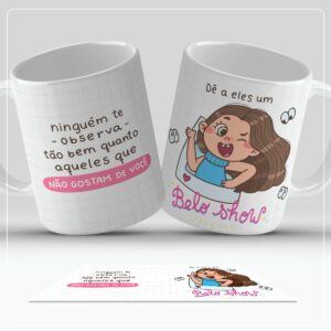 Arte Digital Caneca Frases Ilustradas- Png