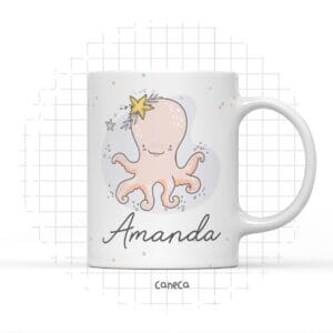 Arte Digital Caneca Fundo do Mar Menina
